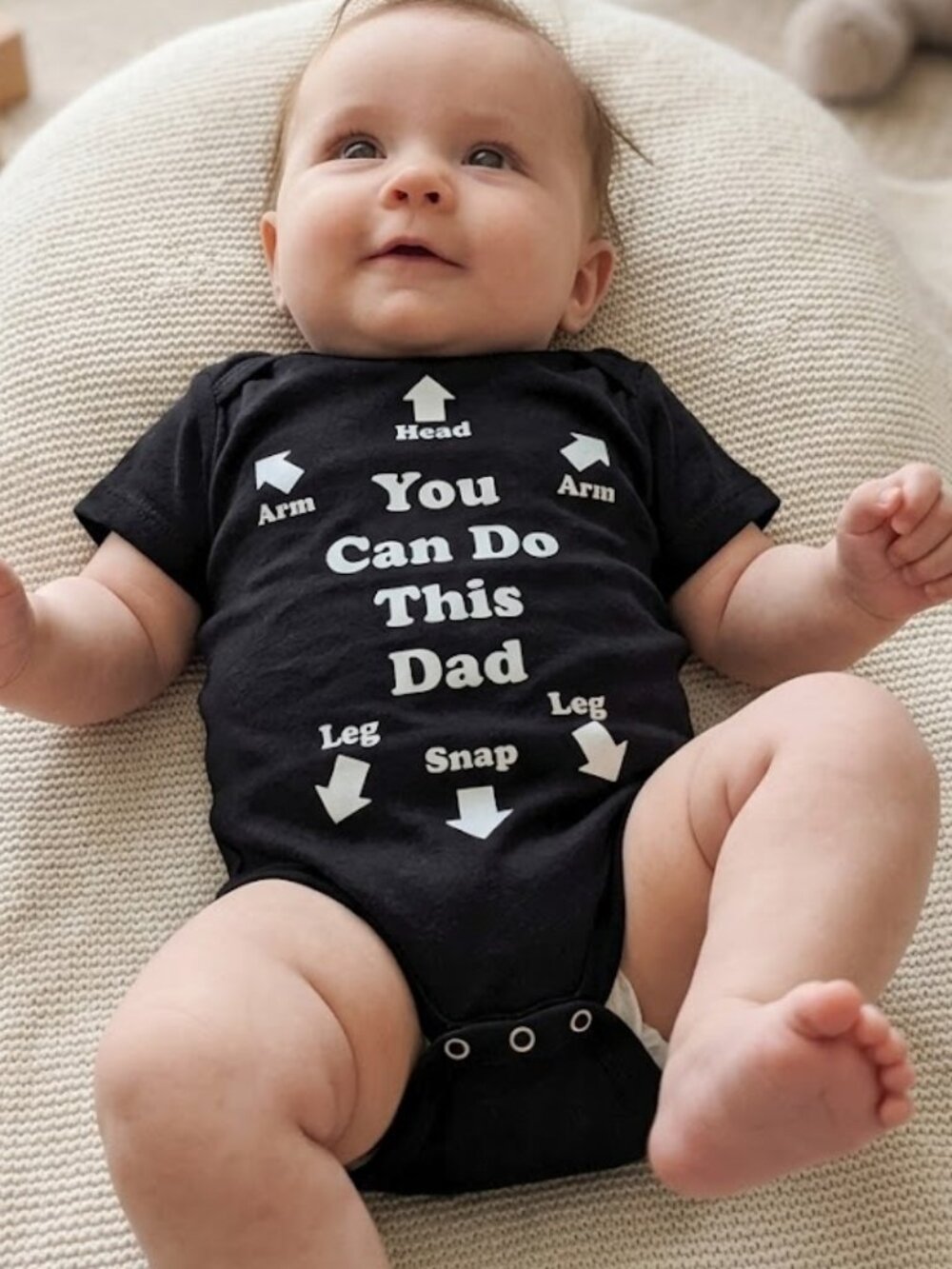🐲3 FOR $9🦄 T Stars Short Sleeve You Can Do This Dad Instructions Onesie Top 6M